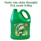 Nước Rửa Chén Sunlight Trà xanh 3.6kg